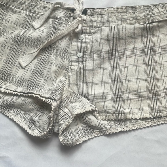 100% Cotton Drawstring Waist Band Pajama Shorts Lounge shorts - Picture 5 of 8